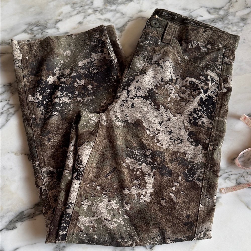 RedHead Silent-Hide Strata Brown & Green Camouflage Pants Boy’s XL - Picture 12 of 12